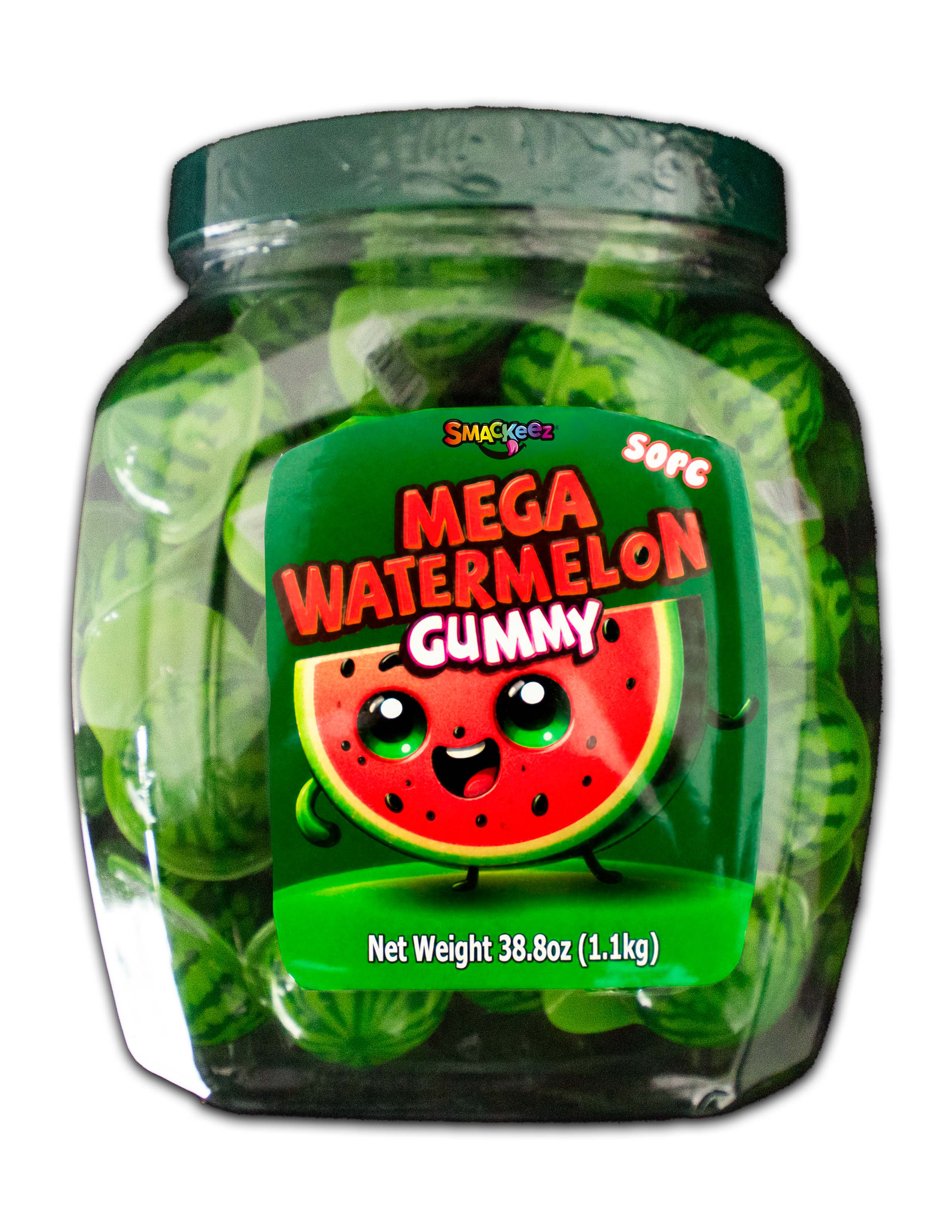 Mega Watermelon Gummy 50pc