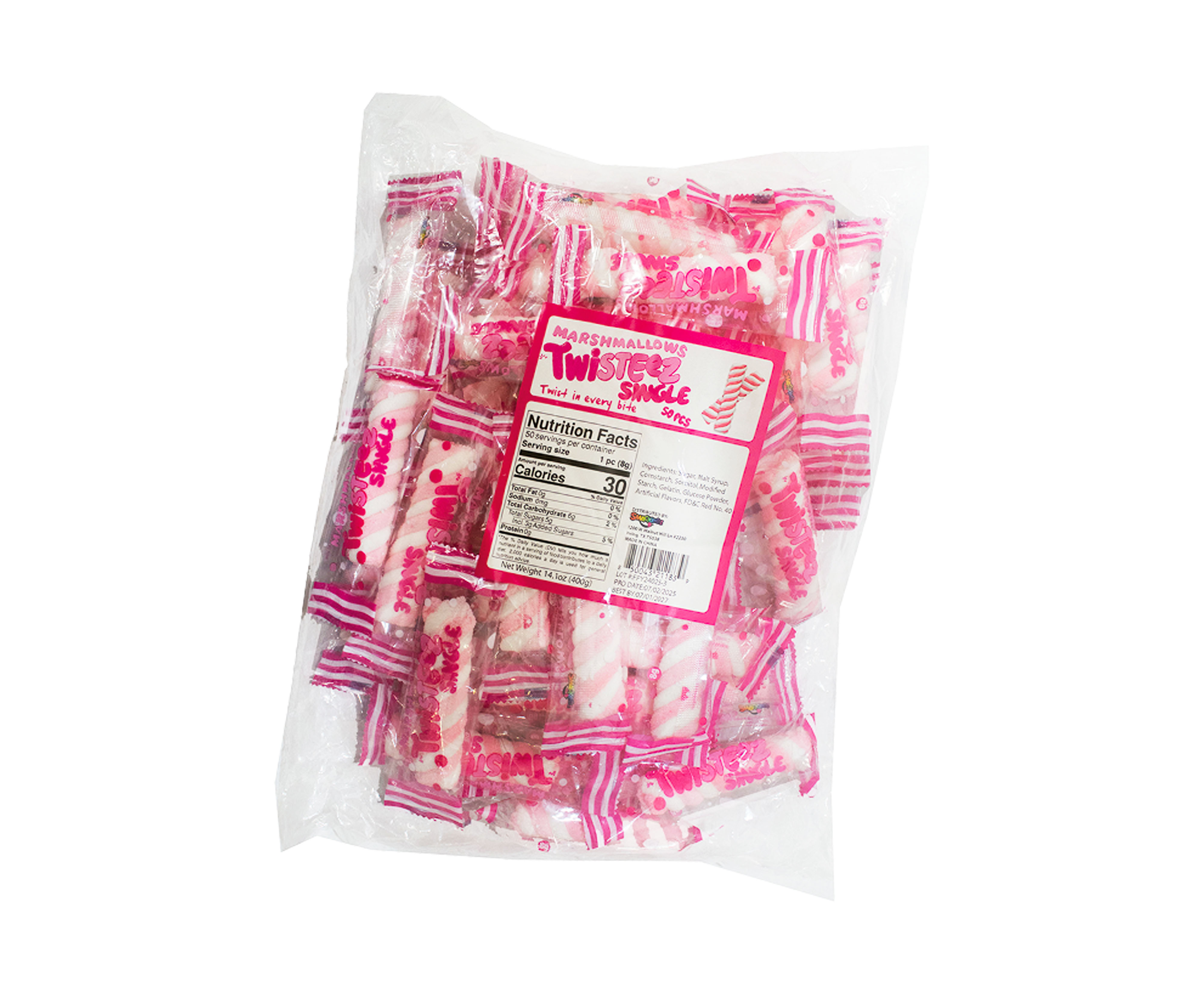 Twisteez Marshmallows Single 50pc